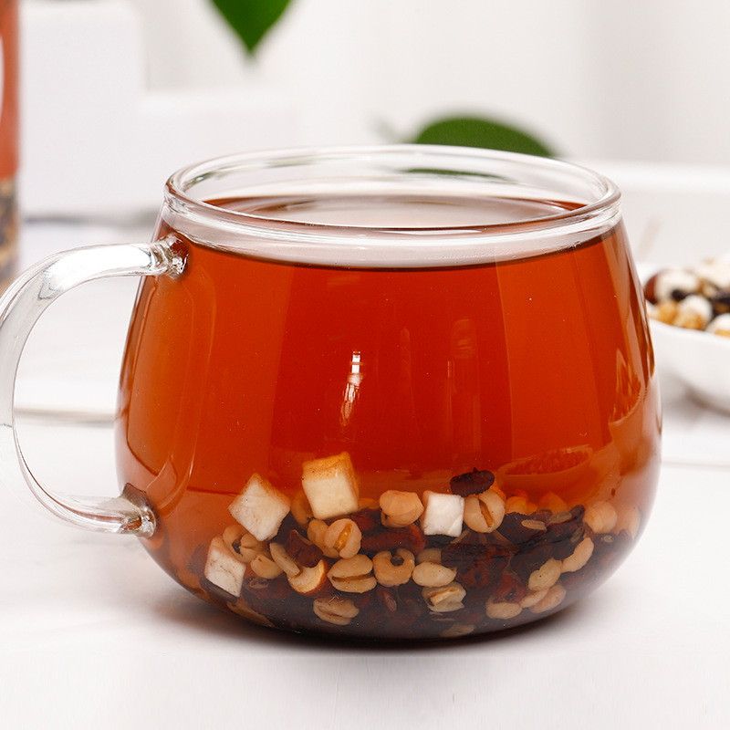 Three-Steam Three-Sun Red Bean & Coix Tea (Sān Zhēng Sān Shài) — Fu Ling, Euryale & Adzuki Blend, 260g Jar - Image 2