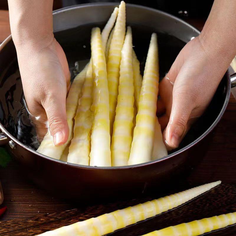 Fresh Bamboo Shoot Tips Peeled Ready to Cook Hot Pot Bamboo Shoots 500g x 10 Packs - Image 4