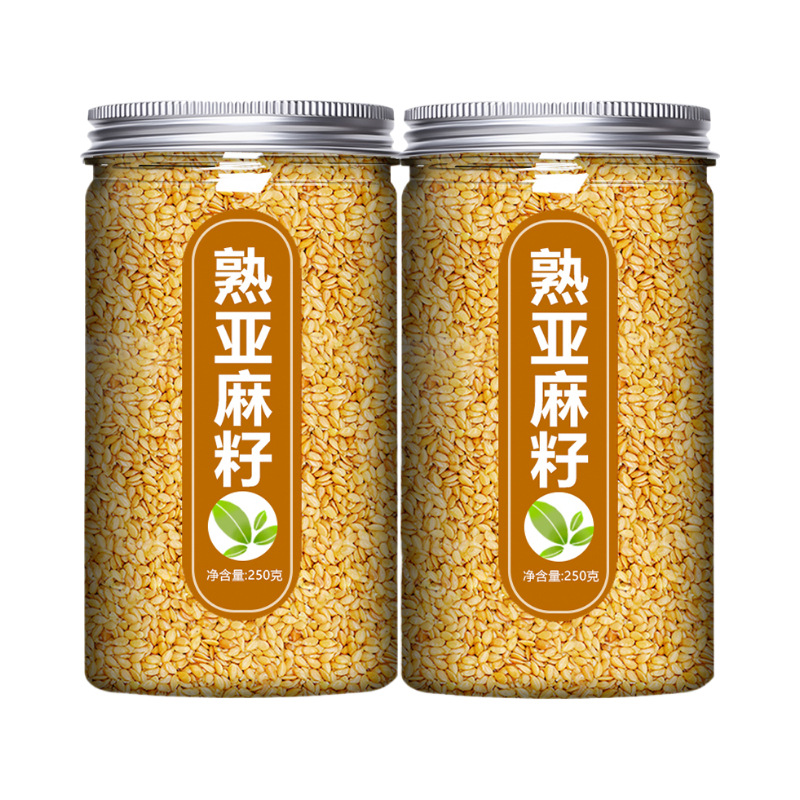 Natural Flaxseed Powder Ready to Eat Golden Linseed Meal Baking Supplement 170g Jar - Image 5