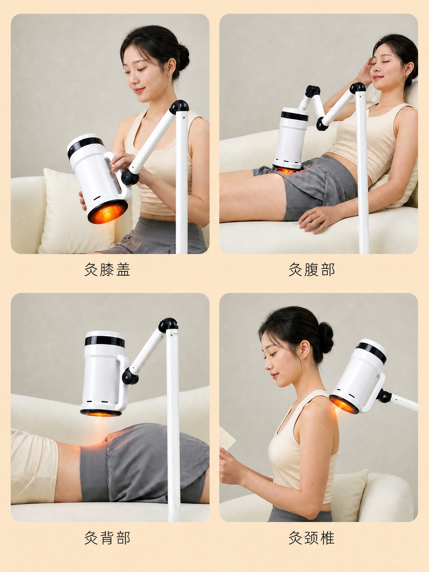 Moxa Stick Holder Home Smokeless Thunder Fire Hanging Moxibustion Device with 18 Pure Moxa Cones 1500g - Image 5