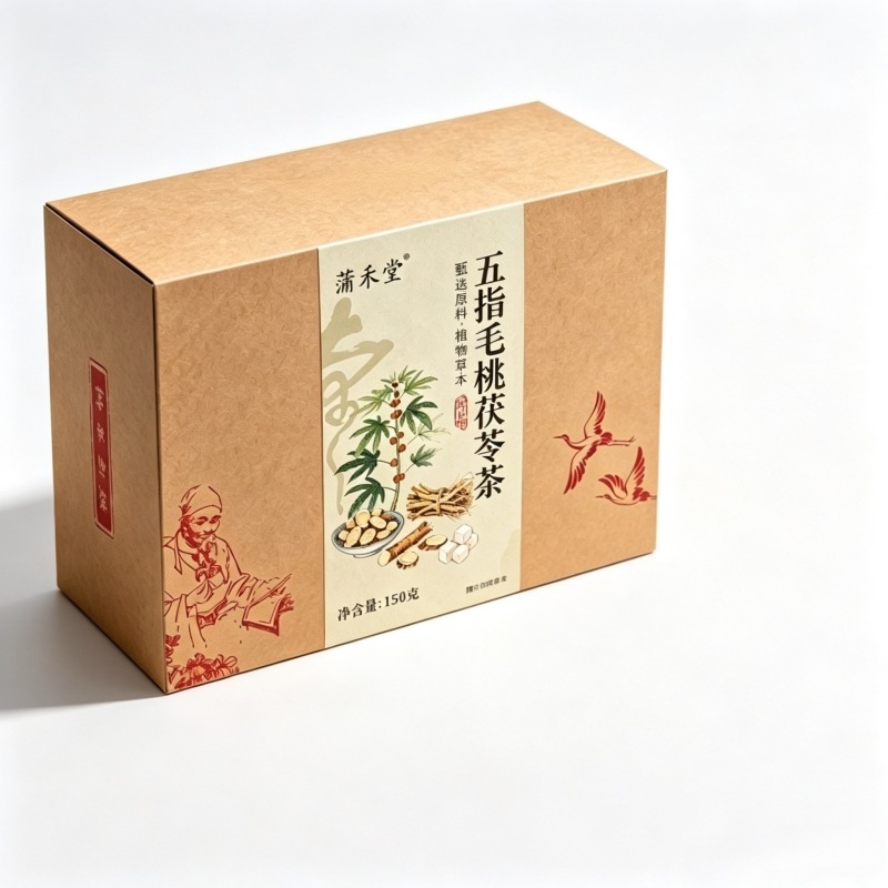 Wuzhi Maotai Fuling Tea 150g Box 15 Pyramid Tea Bags Five-Finger Fig Poria Herbal Wellness Tea - Image 5