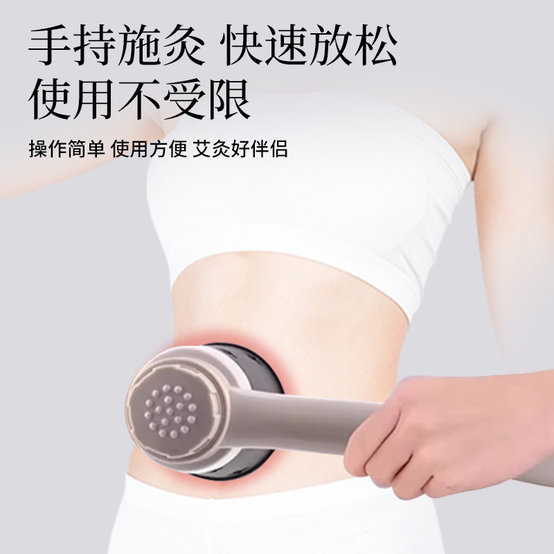 Handheld Moxibustion Box Portable Moxa Roll Warmer with 108 Moxa Sticks Essential Oils Tweezers Acupoint Chart - Image 2
