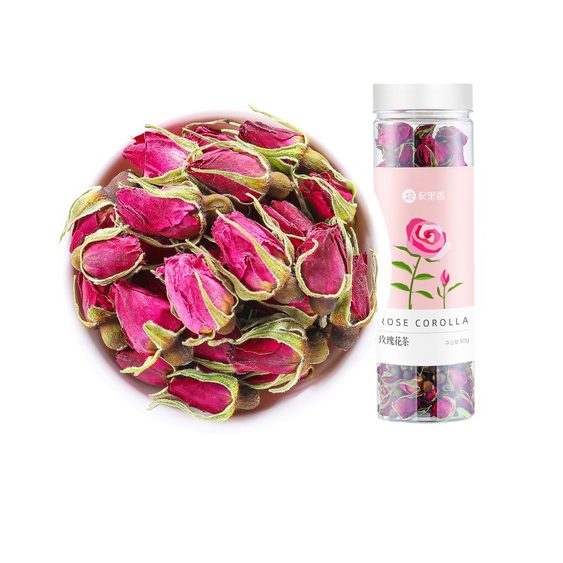 Dried Rose Bud Tea Double Petal Large Flower Buds 50g Loose Herbal Tea for Daily Brewing - Image 5