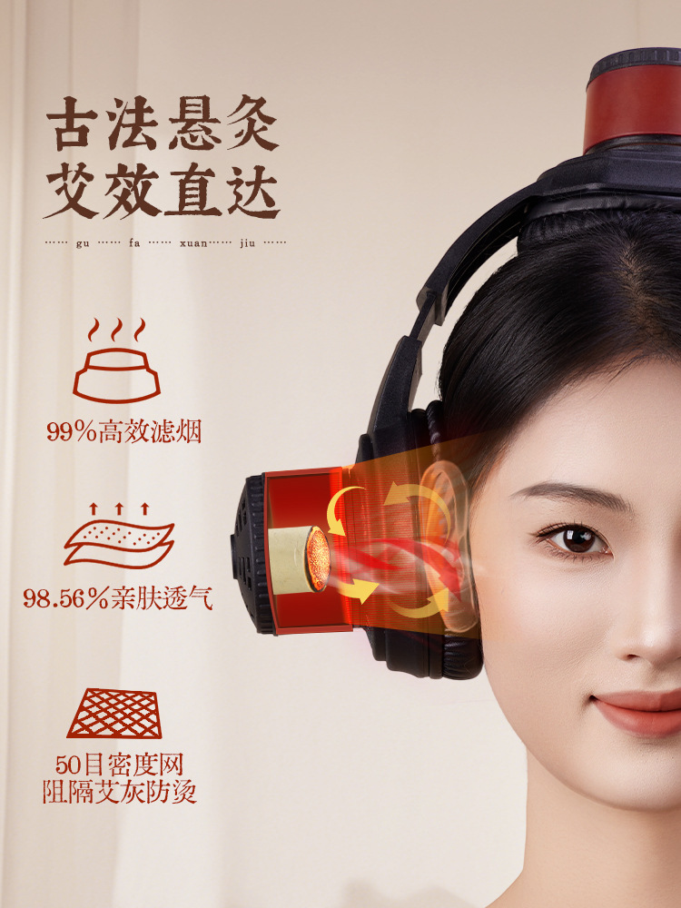 Ear Moxibustion Device with Moxa Box for Head and Ear Warming Care Safe Anti-Scald Design - Image 4