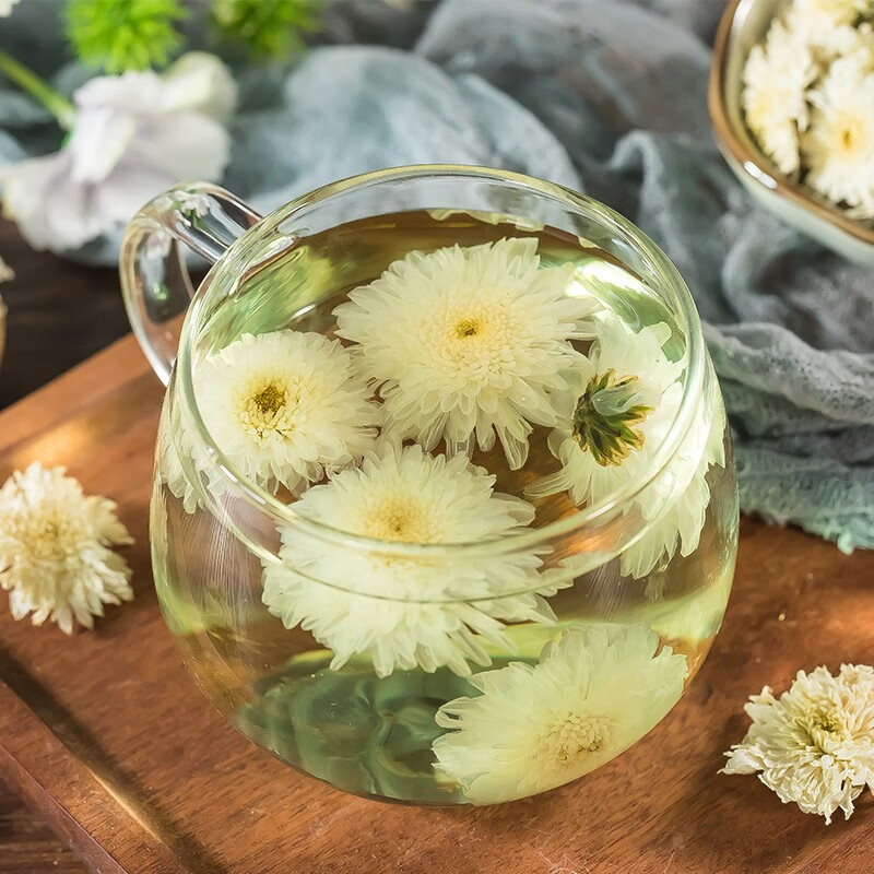 White Chrysanthemum Tea Bai Ju Hua 500g Dried Flowers for Herbal Infusions and Daily Brewing - Image 4