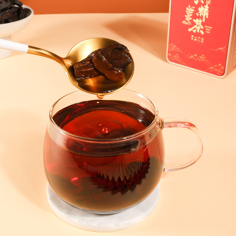 Huangjing Tea Polygonatum Gift Box 200g Loose Steamed and Sun-Dried Herbal Tea for Mid-Autumn Gifting - Image 4