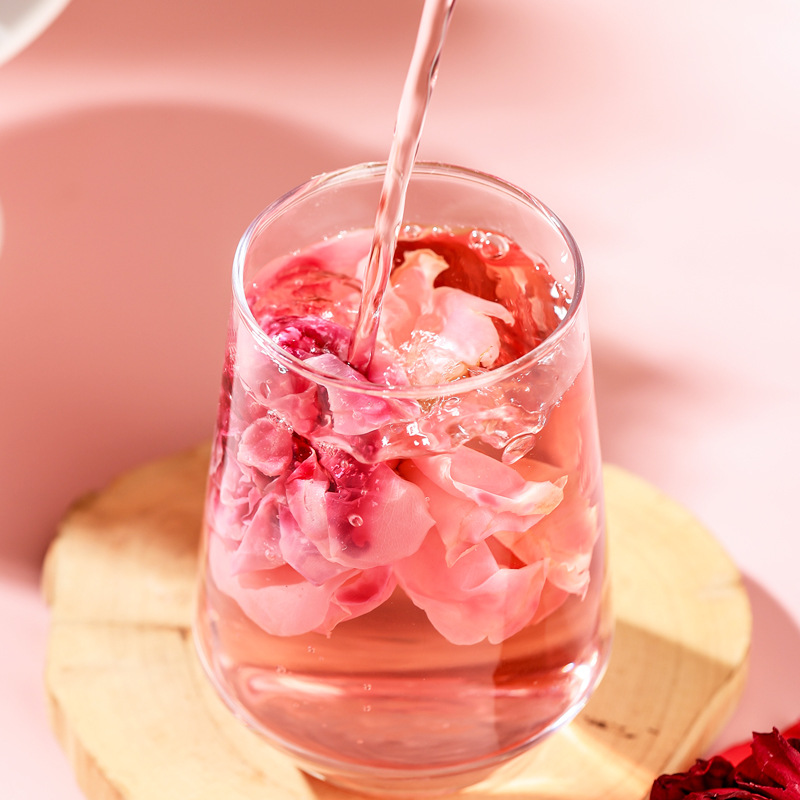 Yunnan First Harvest Freeze Dried Dark Red Rose Tea Double Petal Rose Buds Loose Flower Tea 50g - Image 4