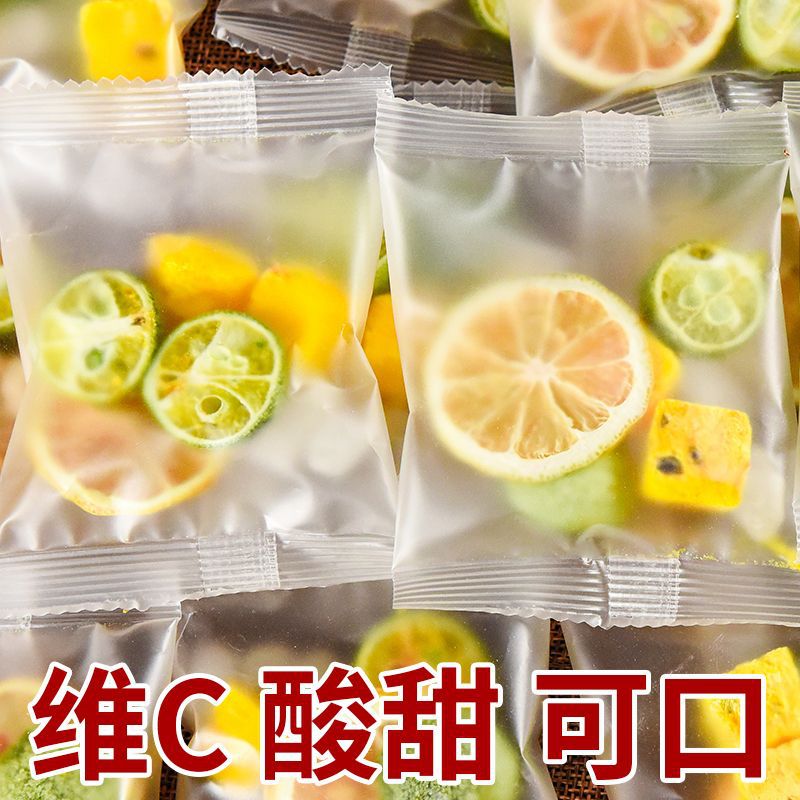 Green Tangerine Passion Fruit Tea Bags Cold Brew Fruit Tea 100g Sugar Free Herbal Infusion - Image 3