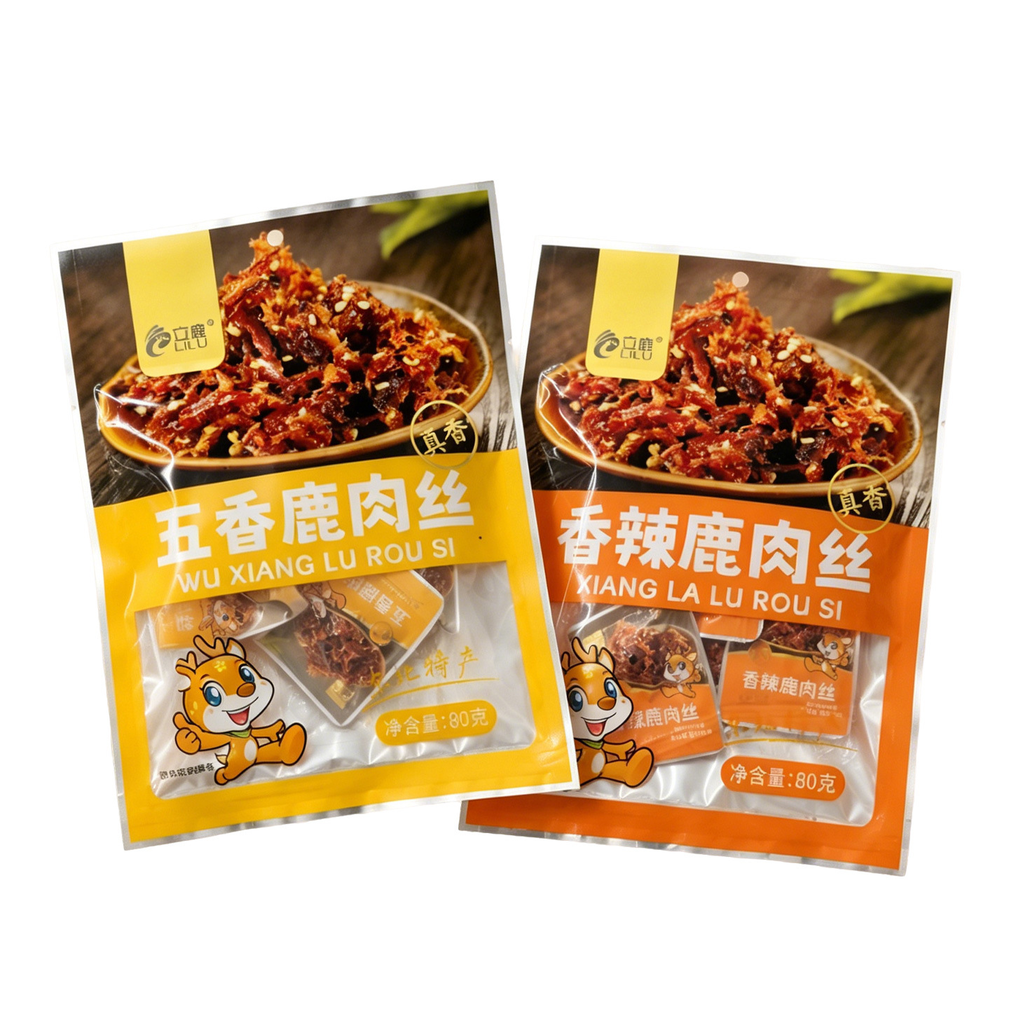 Spicy Shredded Venison Jerky 80g Ready to Eat Jilin Sika Deer Snack - Image 5