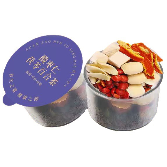 Sour Jujube Seed Poria Lily Tea Suan Zao Ren Fu Ling Bai He Cha 15g x 15 Cans Cold Brew Herbal Tea - Image 5
