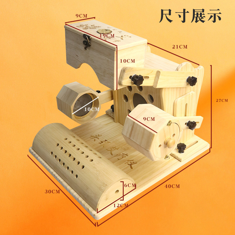 Wooden Moxa Box Head Therapy Tool for Neck Shoulder and Eye Area Moxibustion Wellness Device 500g - Image 4