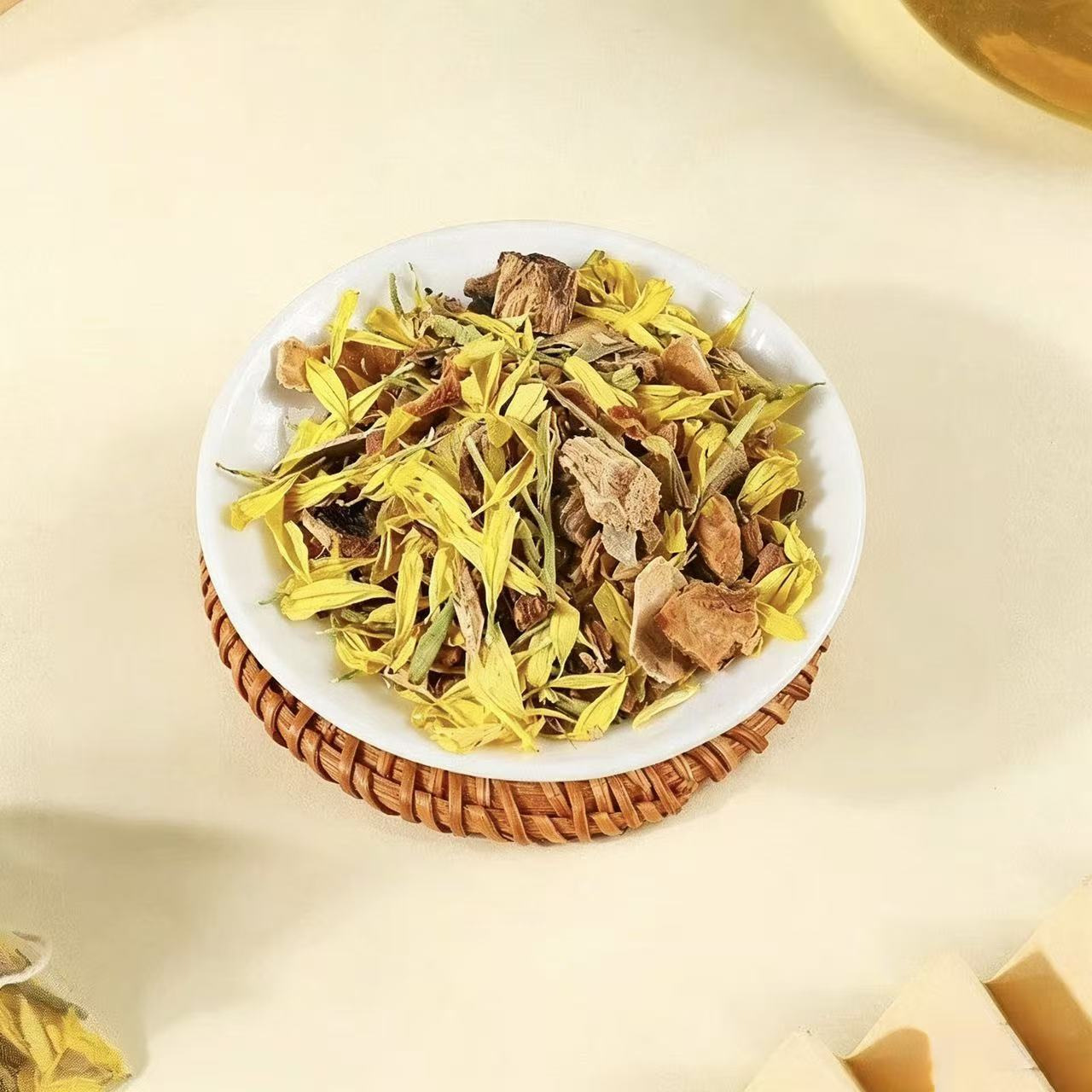 Honeysuckle Kudzu Hawthorn Cassia Seed Tea Bags 5g x 10 Pyramid Herbal Blend - Image 2
