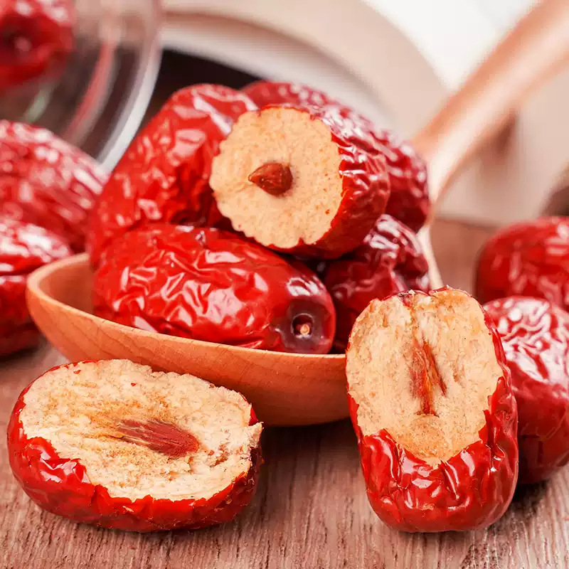 Hetian Red Dates 500g Dried Jujube Fruit for Soup Congee and Tea - Image 3