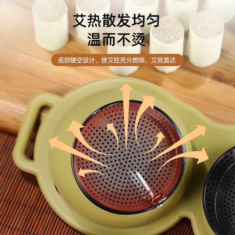 Eye Moxibustion Device Smokeless Eye Warming Kit with 54 Moxa Sticks for Home Eye Care and Relaxation - Image 4