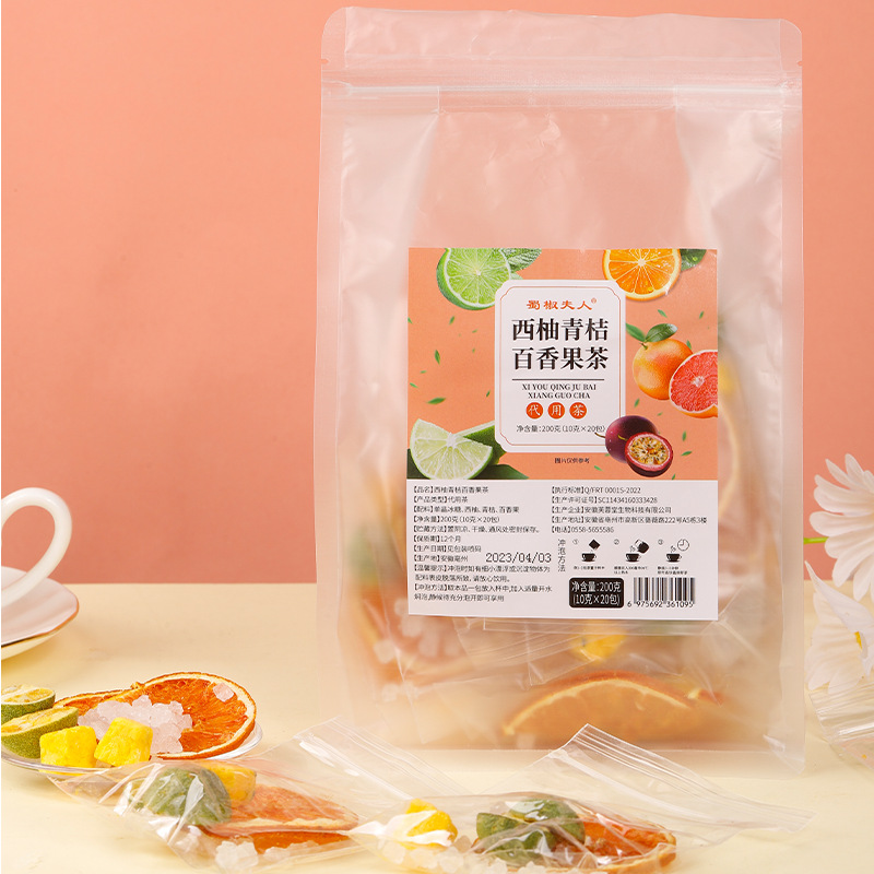 Grapefruit Lemon Passionfruit Cold Brew Fruit Tea Handmade Bags 10g Sweet Iced Tea - Image 2