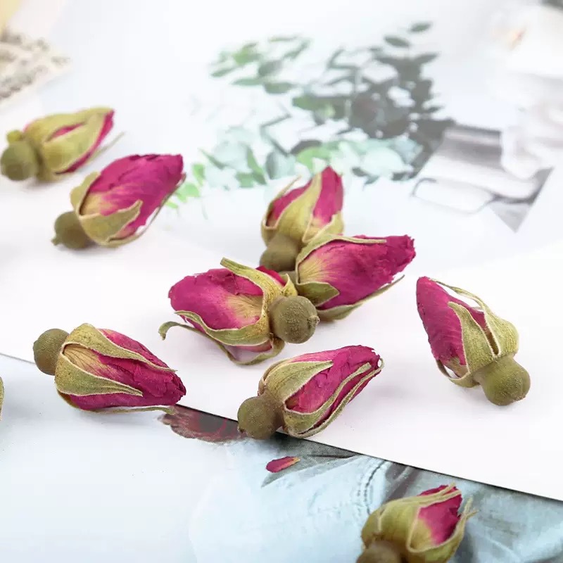 Pingyin Rose Bud Tea Mei Gui Hua 重瓣红玫瑰 Dried Red Rose Buds Herbal Flower Tea 500g Bulk - Image 3