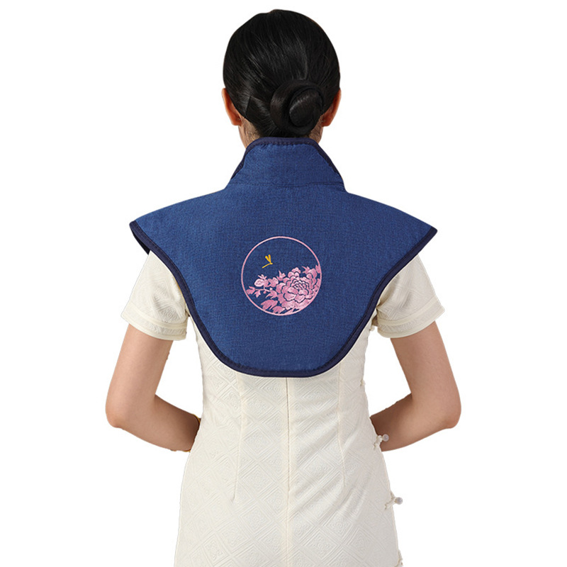 Electric Heated Sea Salt Neck Shoulder Wrap with Mugwort Warm Compress Bag 12 Temperature Settings - Image 5