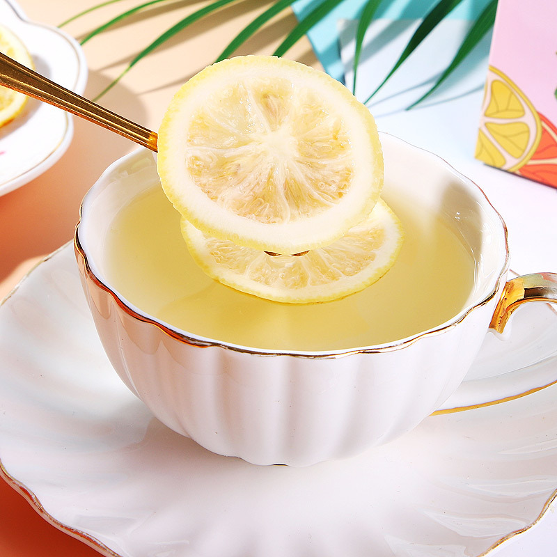 Freeze-Dried Lemon Slices Ning Meng Pian 50g Bottle Honey Lemon Tea Summer Cold Brew Fruit Tea - Image 3