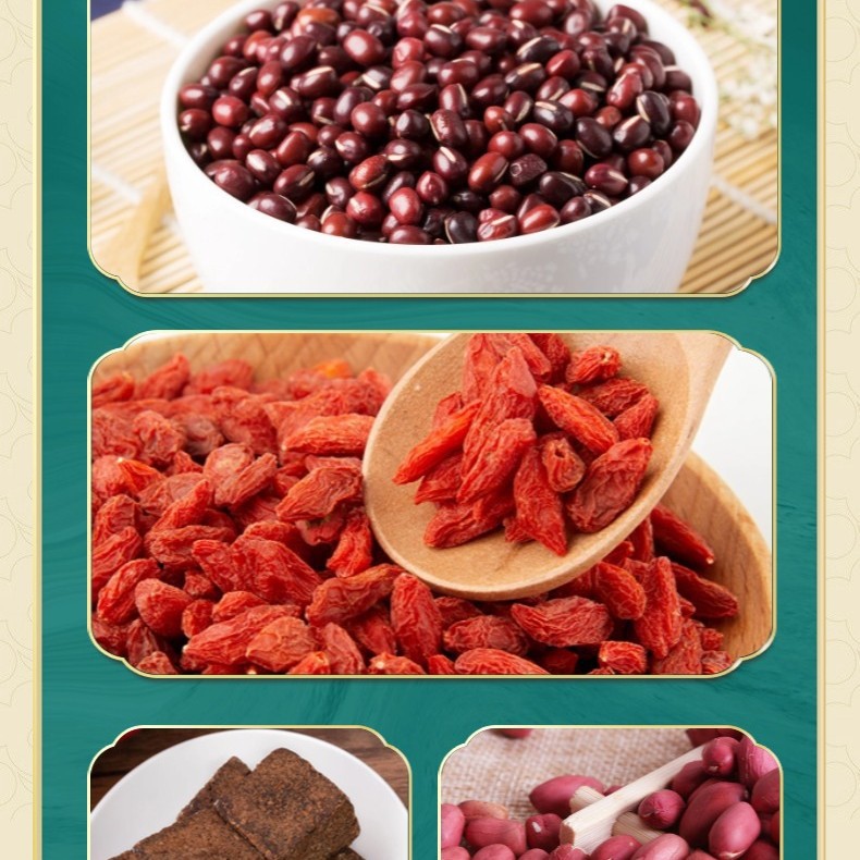 Five Red Powder Wu Hong Fen Instant Breakfast Meal Replacement Drink 250g Red Bean Red Rice Red Date Blend - Image 4