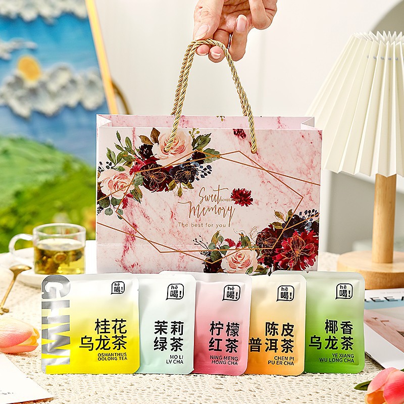 Teacher's Day Herbal Flower Tea Gift Box with Rose Blend 100g Cold Brew Loose Tea - Image 2