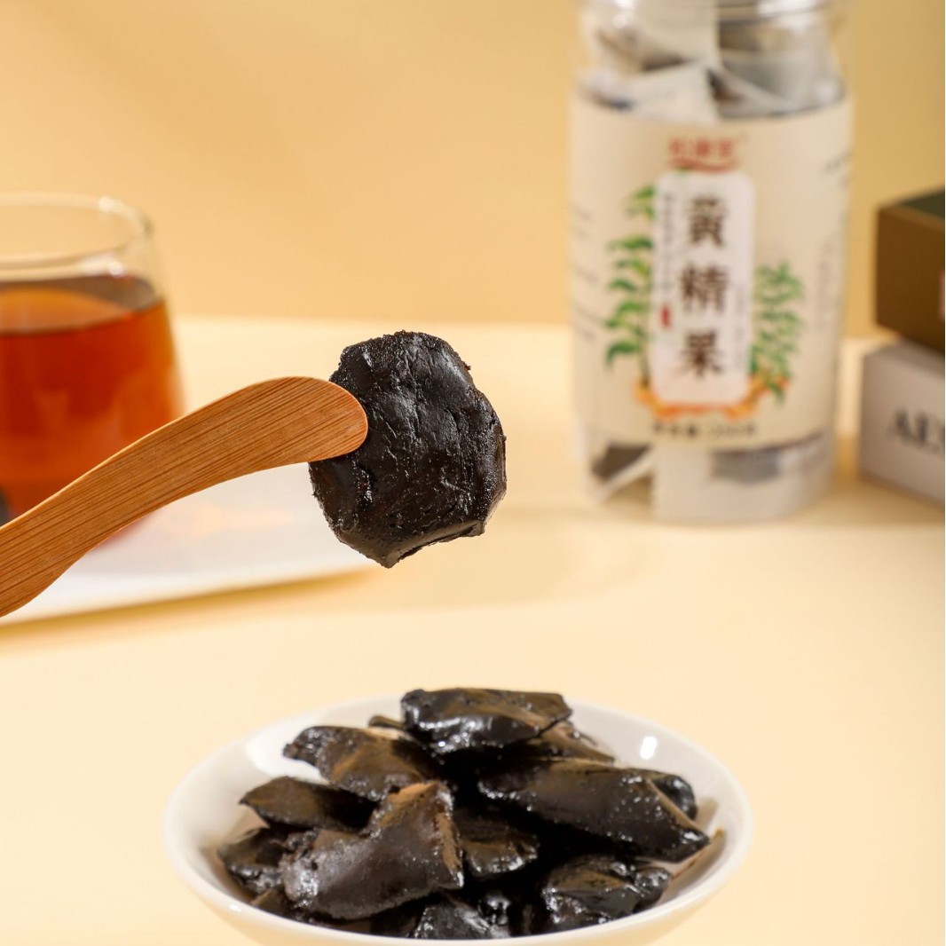 Nine Steamed Nine Sun Dried Huang Jing Fruit Ready to Eat Polygonatum 250g Bottle - Image 3