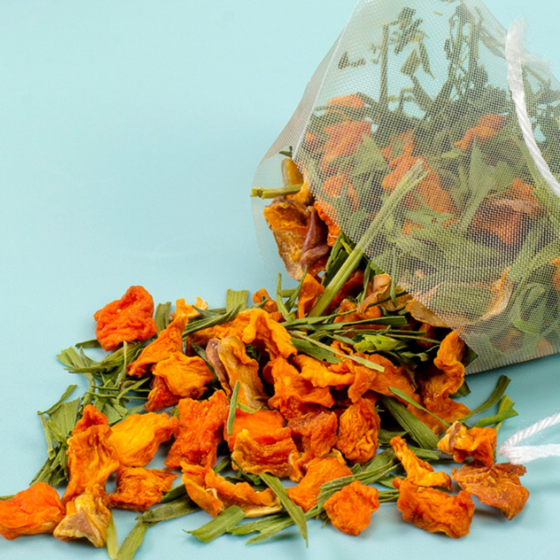 Pumpkin Bamboo Leaf Tea 5g x 50 Triangle Tea Bags Sweet Hot or Cold Brew Wellness Tea - Image 4