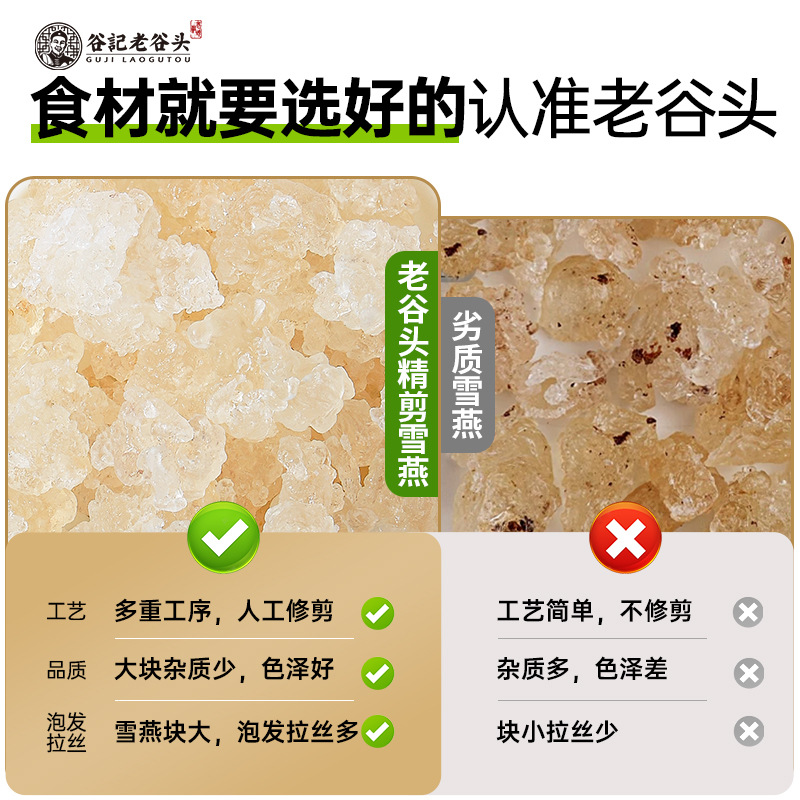 Yunnan Snow Lotus Gum Peach Gum and Soap Nut Rice Herbal Soup Pack 310g for Traditional Women's Wellness - Image 4