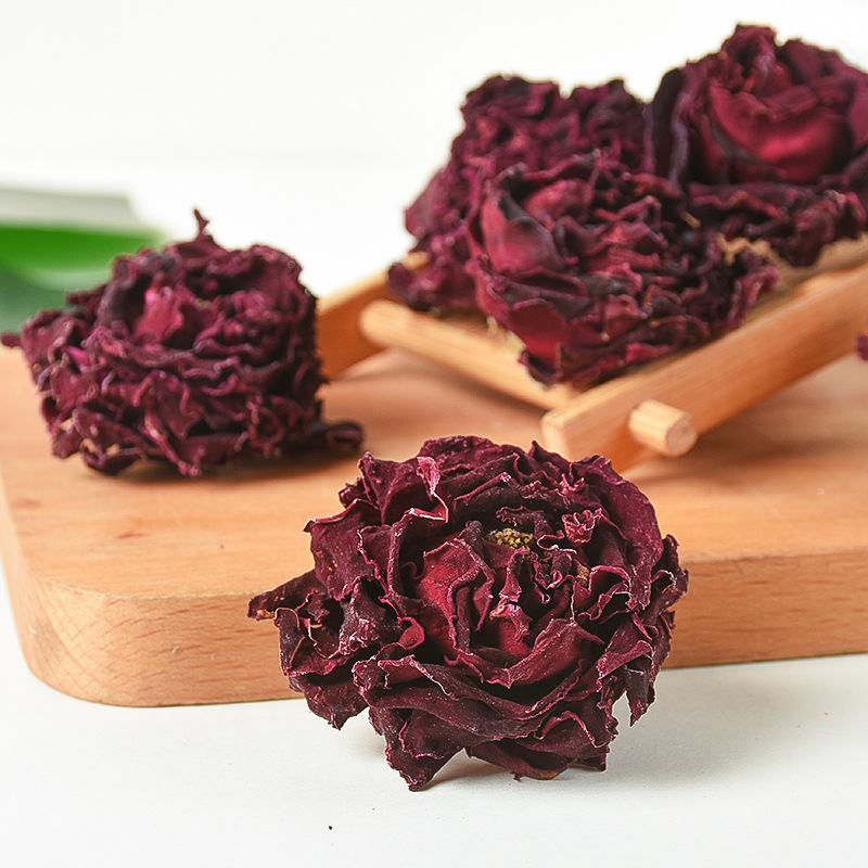 Mo Hong Rose Tea (Rosa spp.) — Yunnan Dried Rose Buds & Petals, Edible Flower Tea - Image 4