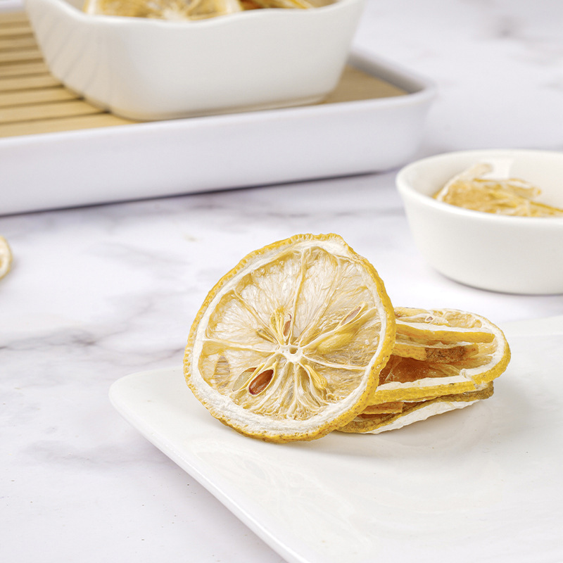 Dried Lemon Slices (Citrus limon) — Freeze-Dried Fruit Tea, 45g Jar - Image 4