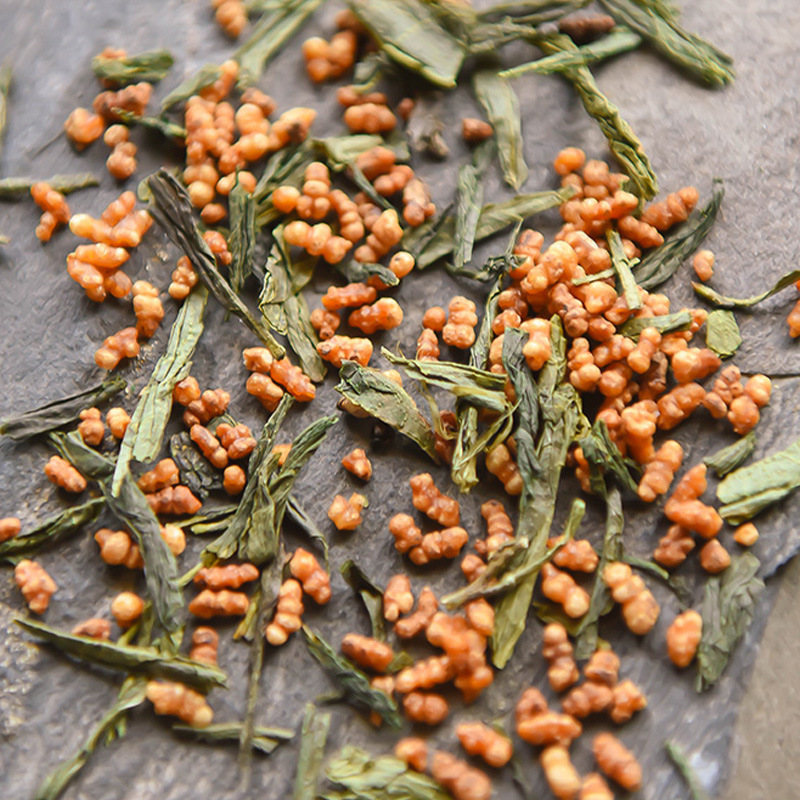 Genmaicha Brown Rice Green Tea — Japanese-Style Roasted Rice Tea, 500g Loose Leaf - Image 3
