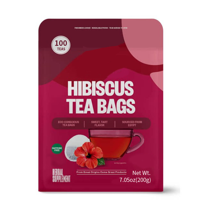 Hibiscus Tea Bags Luo Shen Hua 洛神花 2g x 100 Bags Sugar Free Herbal Flower Tea for Hot Brewing - Image 5