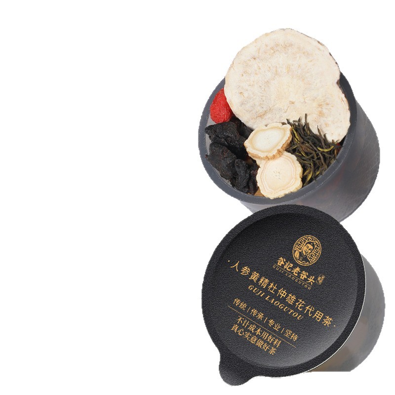 Ginseng Polygonatum Eucommia Male Flower Tea Blend with Mulberry and Raspberry 30 Cans - Image 5
