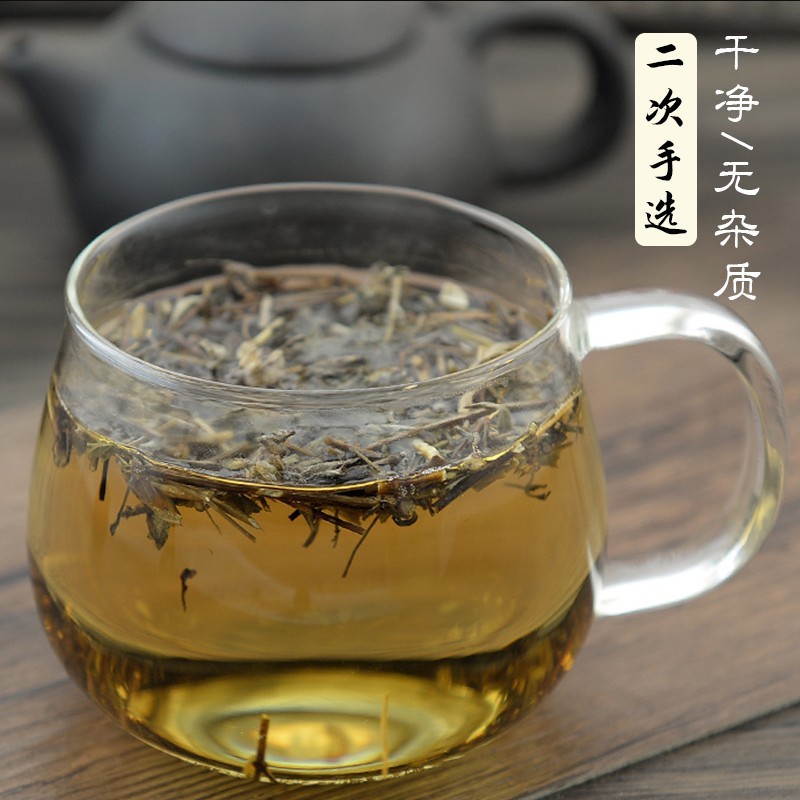 Eupatorium佩兰 Fragrant Herb Tea Blend with Elsholtzia for Fresh Breath Support Loose Wild Green Tea 500g 2 Cans - Image 4