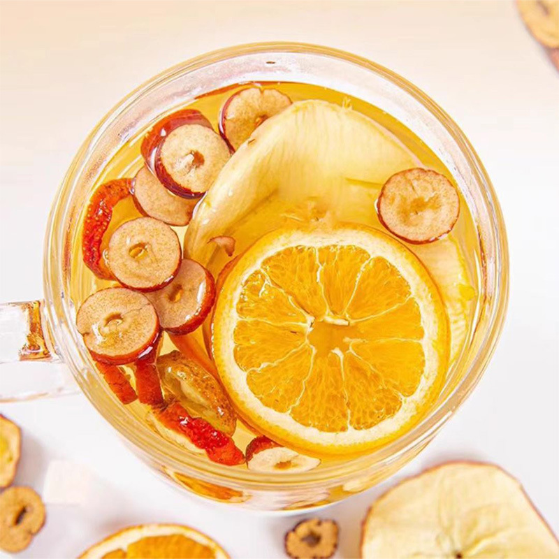 Apple Hawthorn Warm Orange Tea 20g Pyramid Tea Bags No-Brew Fruit Herbal Tea - Image 3