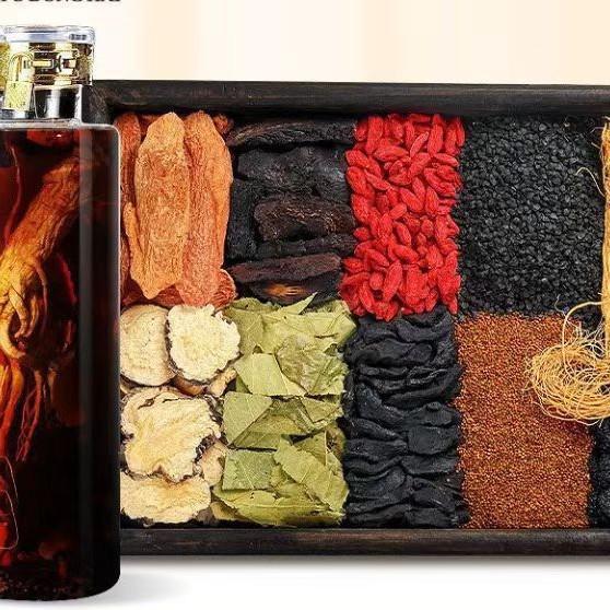 Ten-Full Herbal Wine Soaking Kit — 33 Food Herbs, 4 Ginseng Roots & 7 Animal-Tonic Materials for Traditional Male Nourishment - Image 5