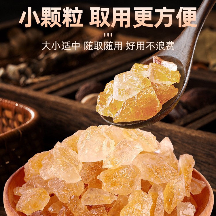 Yellow Rock Sugar (Sugarcane Old Rock Sugar) — 250g Multi-Crystal Thumb-Sized Pieces for Tea & Cooking - Image 4