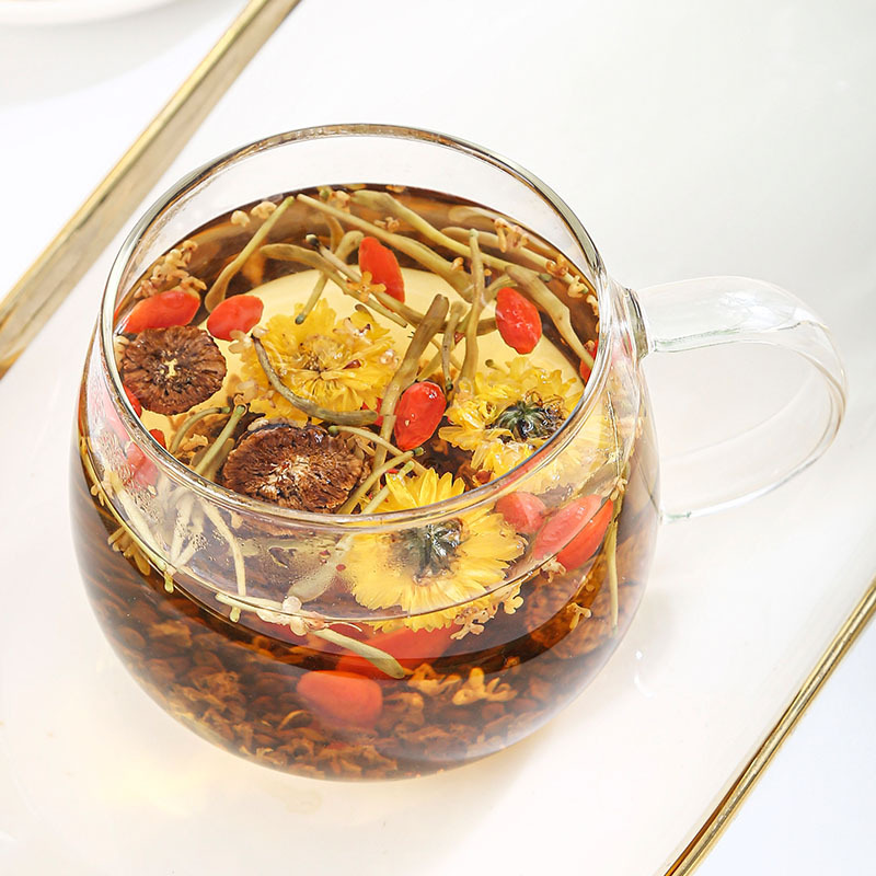 Chrysanthemum Cassia Seed Tea (菊花决明子茶) — Herbal Blend with Goji, Honeysuckle & Burdock Root - Image 3
