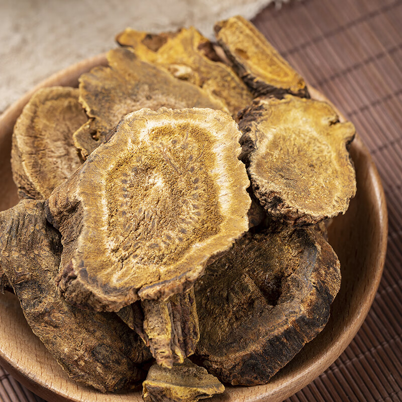 Dried Rhubarb Root Slices Da Huang 500g Sichuan Raw Herb for Traditional Decoctions - Image 2