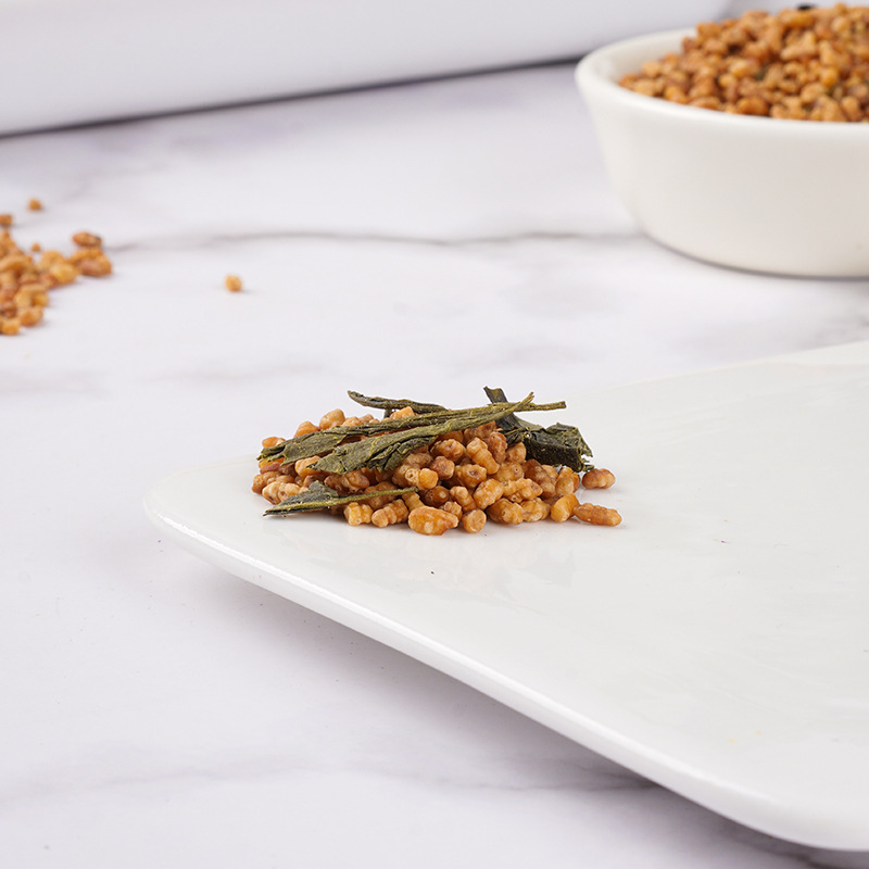 Genmaicha Brown Rice Green Tea (玄米茶) — Japanese-Style Roasted Rice Tea, 200g Jar - Image 4
