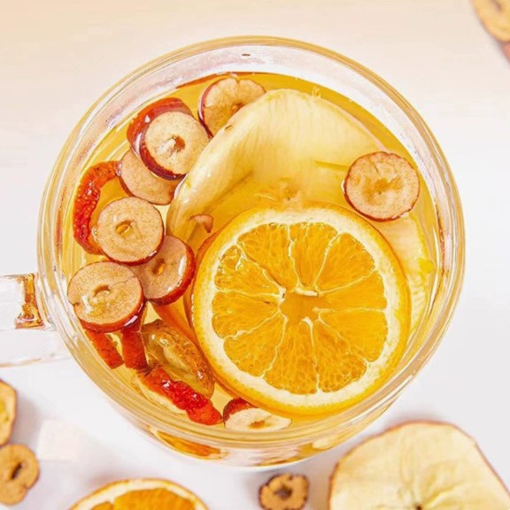 Apple Hawthorn Hot Orange Tea 100g Cold Brew Herbal Tea Bags 10 Pack Sugar Free - Image 3