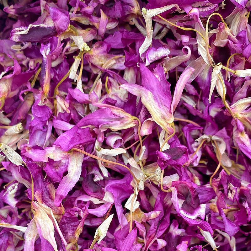 Purple Dendrobium Flower Zi Shi Hu Hua Dried Herbal Tea Flowers 10g Bottle Pack - Image 2