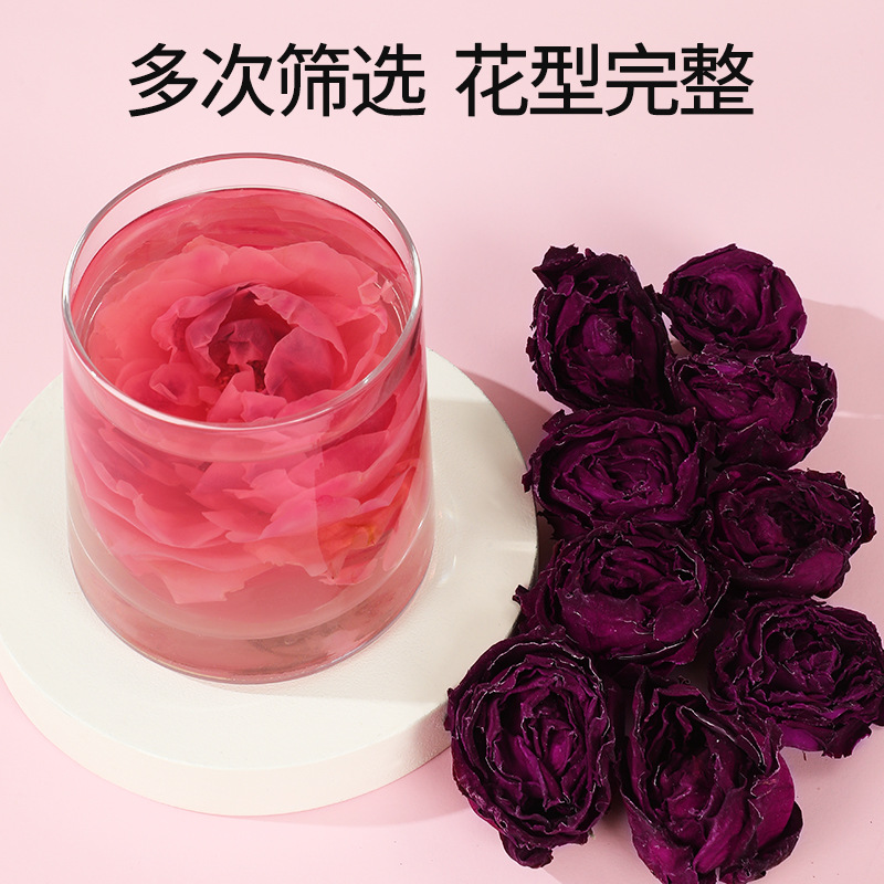 Dried Yunnan Red Rose Tea Whole Flower Crown Buds Meigui Hua Herbal Infusion 40g - Image 4