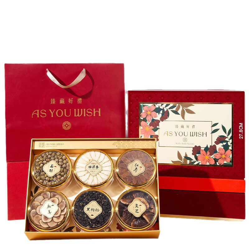 Six Variety Ginseng Tonic Gift Box 225g Dried Root Slices for Soup and Decoction - Image 5