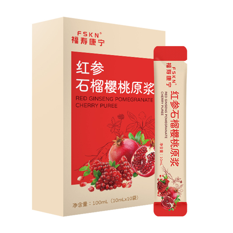 Red Ginseng Pomegranate Cherry Drink 100ml Concentrated Herbal Beverage for Women - Image 4