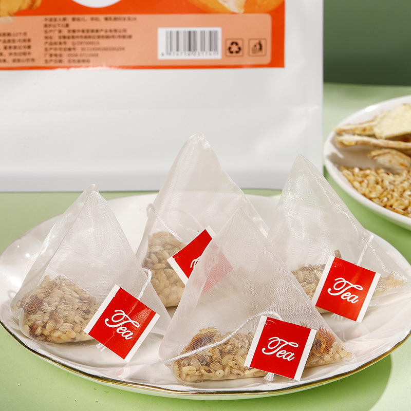 Chen Pi Jiang Mi Cha (Tangerine Peel, Ginger & Roasted Rice Tea) — Triangle Tea Bags - Image 4