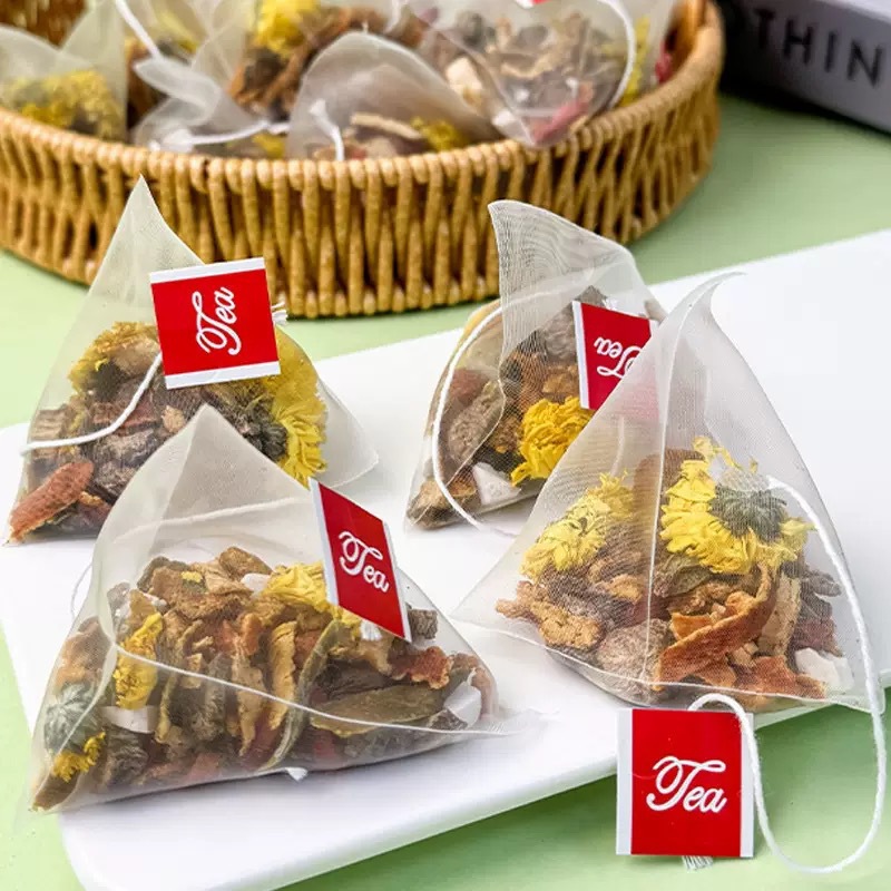 Dendrobium Burdock Herbal Tea 100g Canister with Triangle Tea Bags Shihu Niubang Cha Daily Brew - Image 2