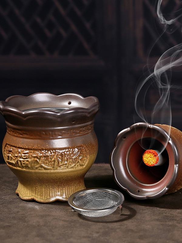 Ceramic Fire Dragon Cup Moxibustion Tool Medium Size with Cloth Cover for TCM Warm Therapy - Image 3