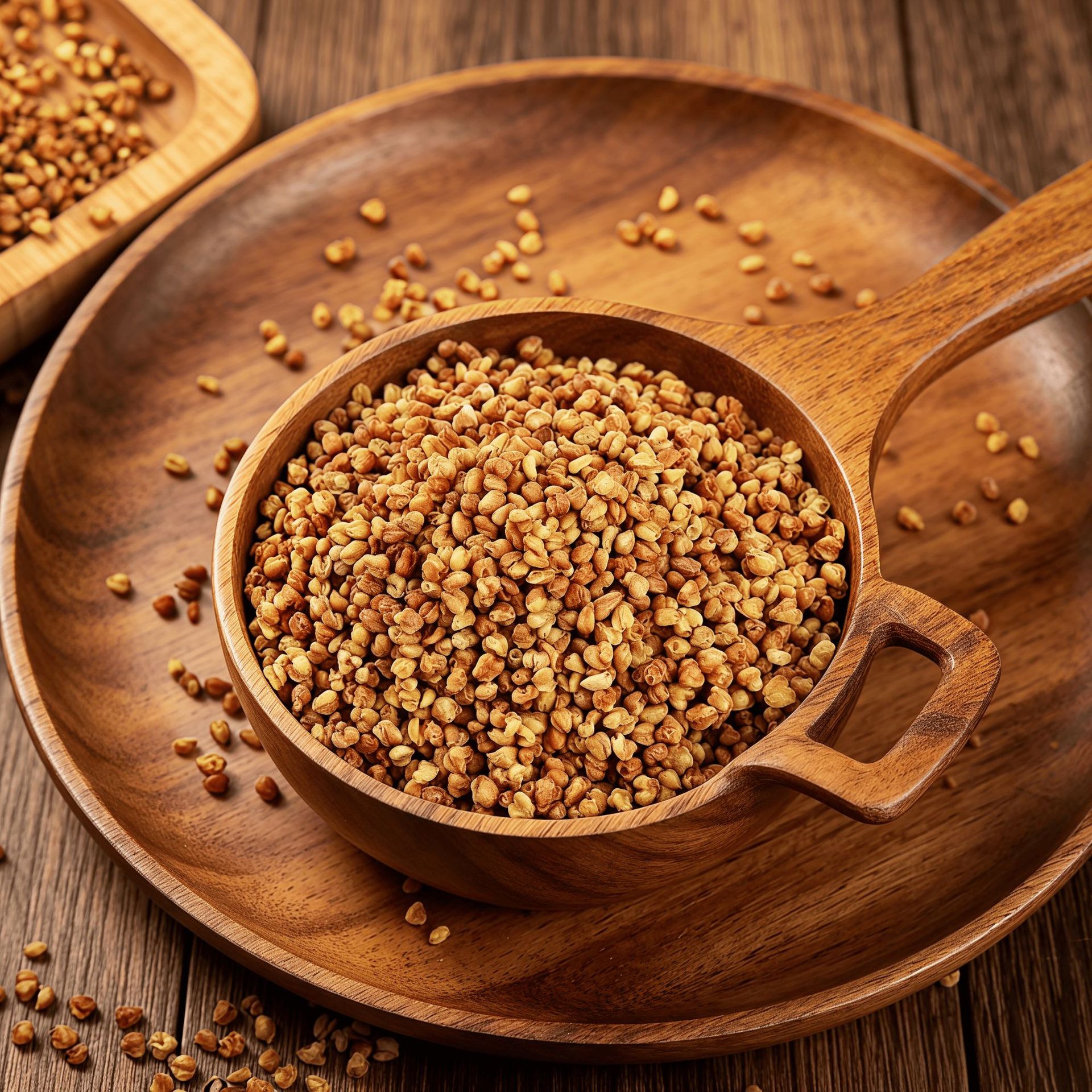 Tartary Buckwheat Tea Ku Qiao Cha Whole Plant Loose Grain 500g Bulk for Hot Pot and Hotel Use - Image 2