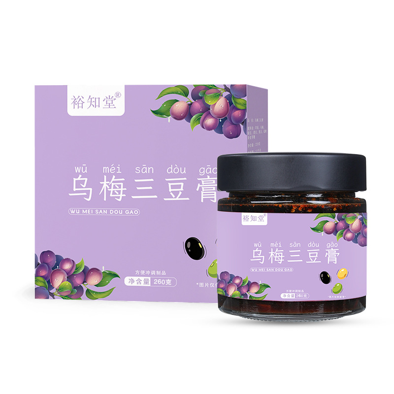 Wu Mei San Dou Gao (Dark Plum & Three Bean Paste) — Traditional Herbal Fruit Paste, 220g - Image 5