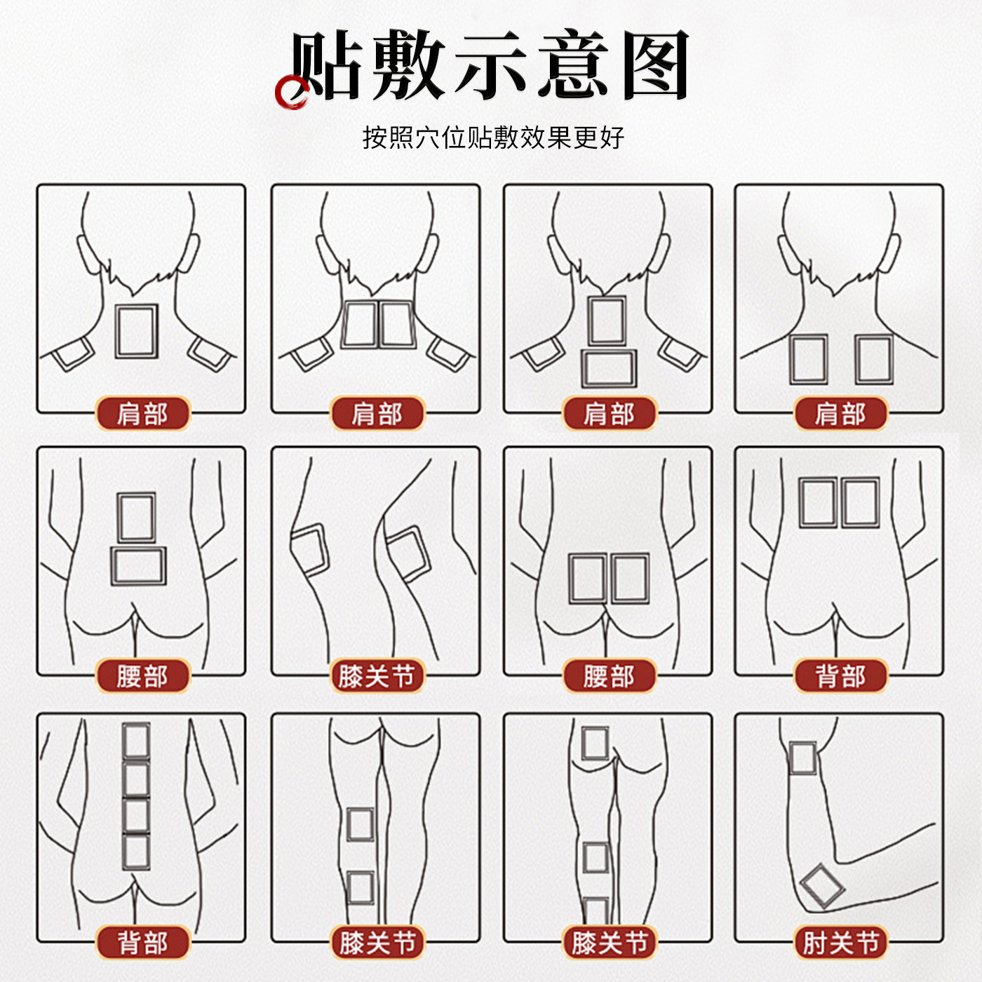 Traditional Black Herbal Plaster Patch with Nanyang Mugwort for Neck Back Knee Joint Wellness - Image 4